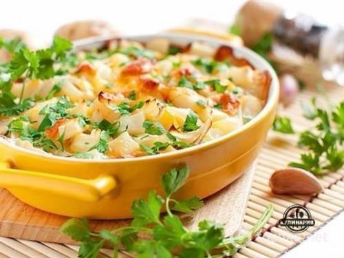 Запеканка с грибами.