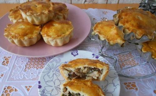 Тарталетки с грибами. 06