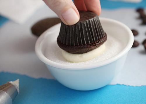 Шоколадные кексы - панды. 06