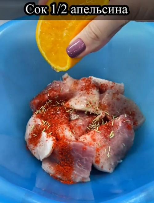 Свинина с апельсинами в духовке. 04