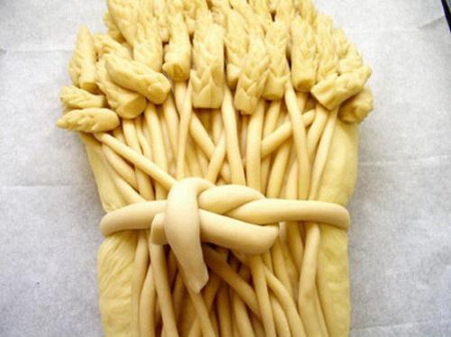 Праздничный каравай хлебный сноп. 06