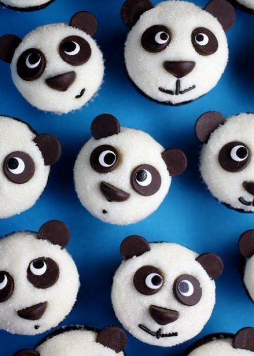 Шоколадные кексы - панды. 03