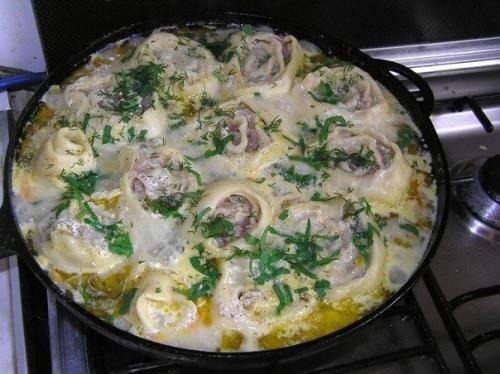 Мясные рулетики.  Ингредиенты: 04