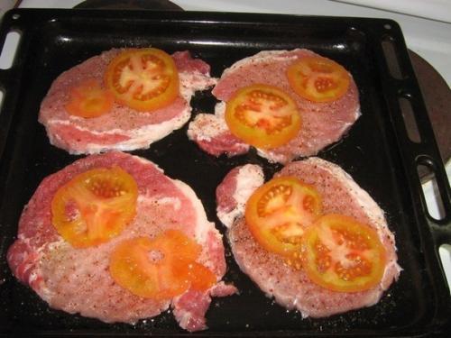 Мясо по-купечески (с грибами). 02