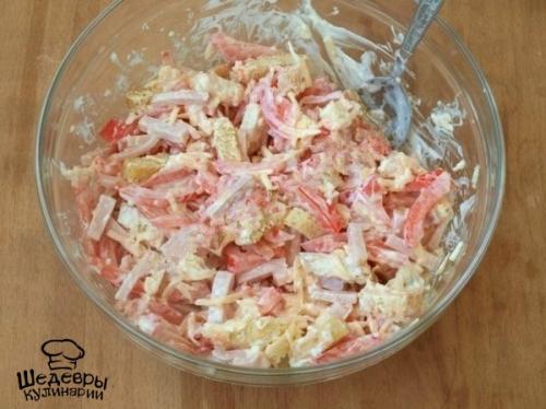 Салат с ветчиной и помидорами? 05