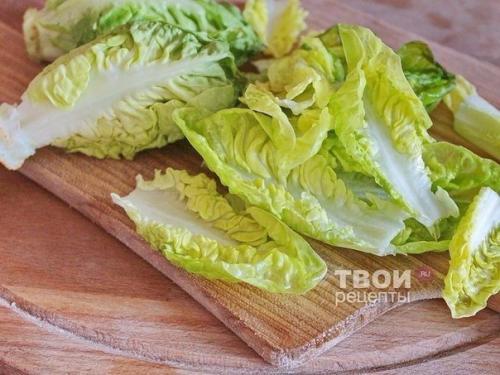 Салат Цезарь с курицей. 05