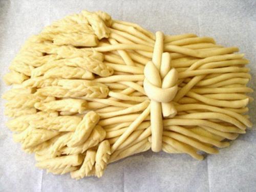 Праздничный каравай хлебный сноп. 07