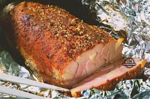 Свинина запеченная.  Ингредиенты.