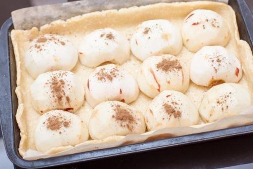 Пирог из творожного теста с яблоками. 05 Пирог из творожного теста с яблоками. 05