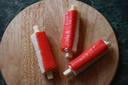 Крабовые палочки в кляре с сыром. 04