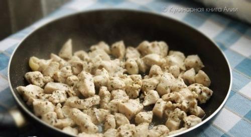 Салат с курицей и кукурузой. 01