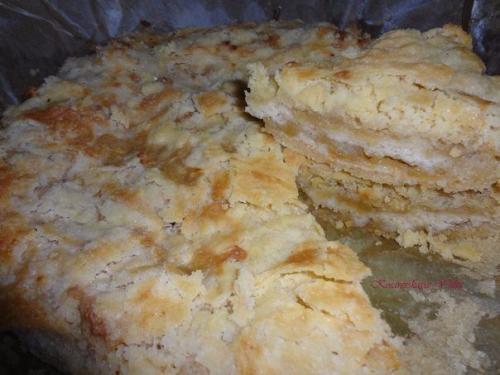 Пирог насыпной яблочный.