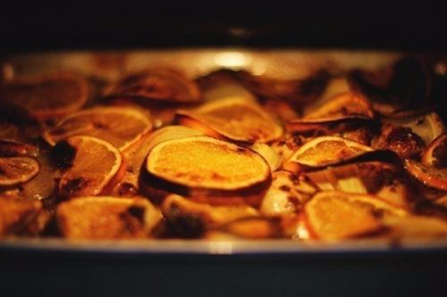 Запеченный цыпленок в маринаде с апельсинами. 04