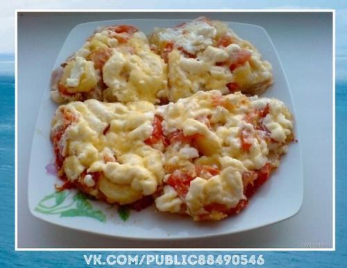 Очень красиво.  Мясо по-французски в мультиварке. 05