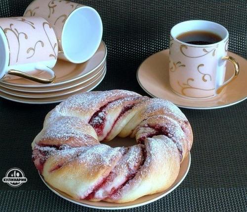 Клюквенные веночки.  Ингредиенты: