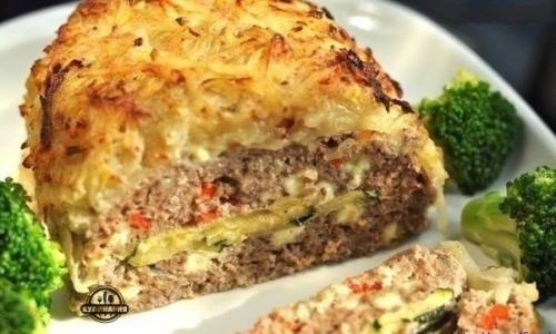Запеканка в картофельной шубке.