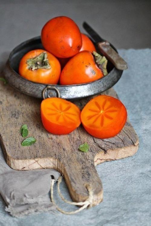 Мусс из горького шоколада и хурмы. 03