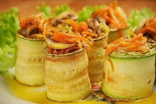 Топ - 6 рецептов кабачковых рулетов. 03