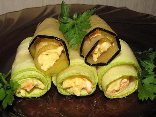 Топ - 6 рецептов кабачковых рулетов. 01