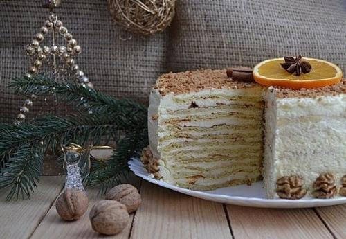 Творожный торт.  Этот нежный и очень вкусный домашний торт всегда на моем праздничном столе.