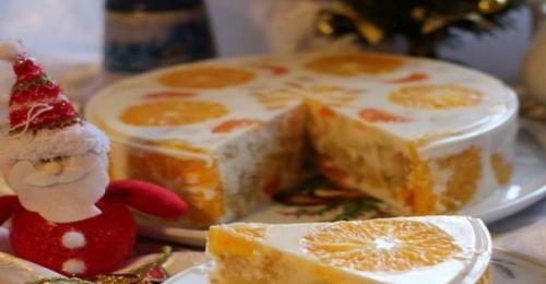 Фруктово - желейный торт новогодний. 02