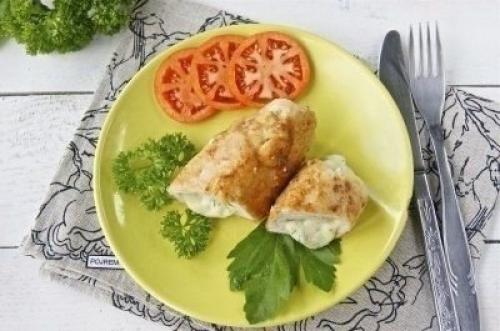 Очень вкусные куриные рулетики с сыром. 09