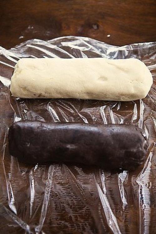 Мраморное печенье.   Это печень делается не просто, а очень просто. 01