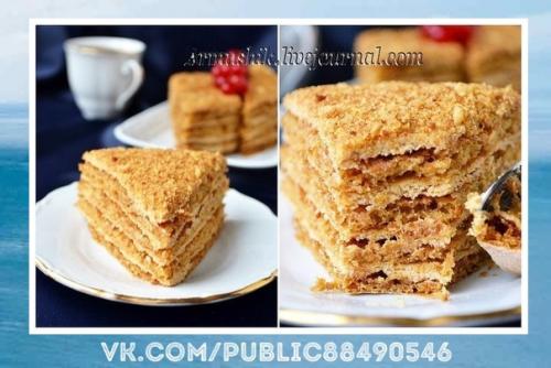 Сногсшибательный рецепт.  Медовик. 03