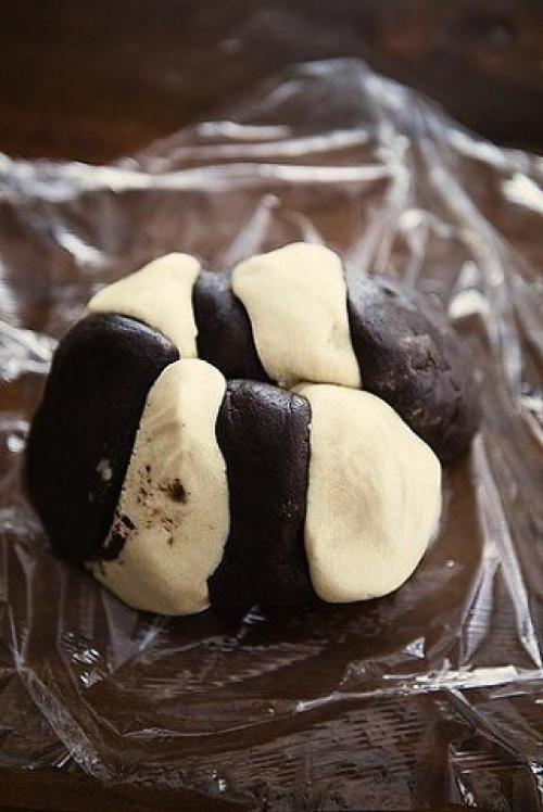 Мраморное печенье.   Это печень делается не просто, а очень просто. 03