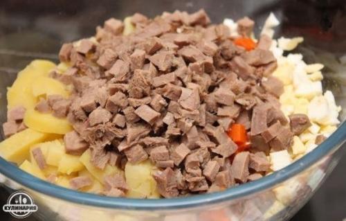 Салат оливье (советский вариант). 04