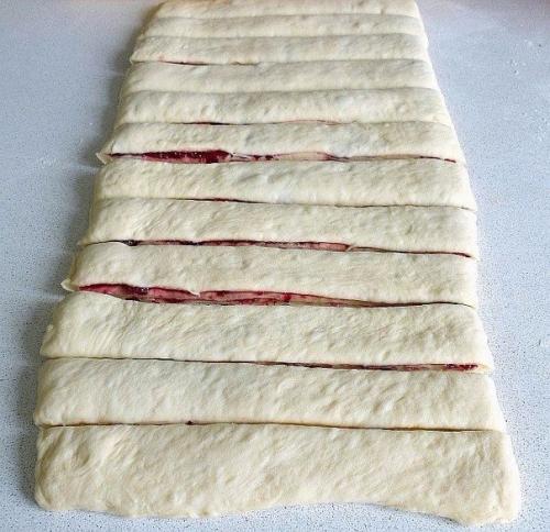 Клюквенные веночки.  Ингредиенты: 07