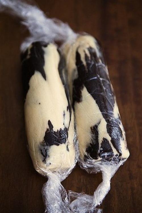 Мраморное печенье.   Это печень делается не просто, а очень просто. 06