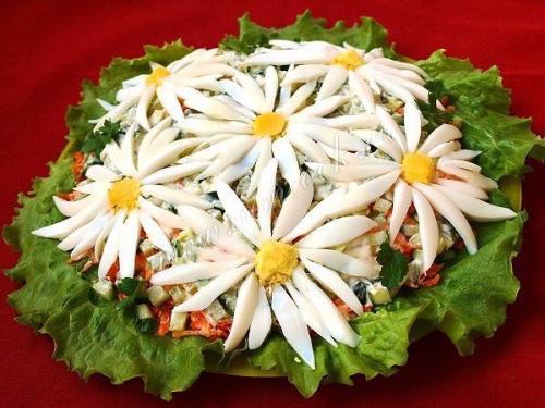 Салат Ромашковое Поле.
