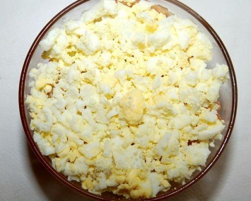 Слоеный салат с семгой. 04