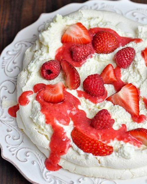 Торт Павлова.  Нежный, легкий, воздушный. 02