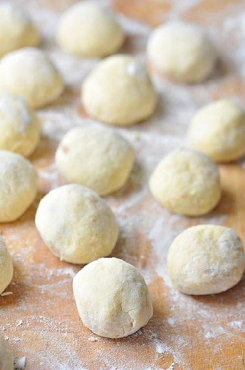 Картофельно - сырные ньокки, фаршированные мясом - вкуснятина. 06