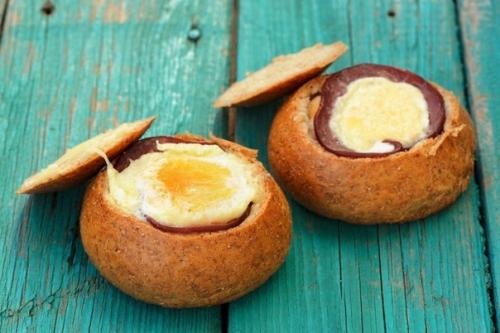 Фаршированные булочки - отличный и быстрый завтрак! 05