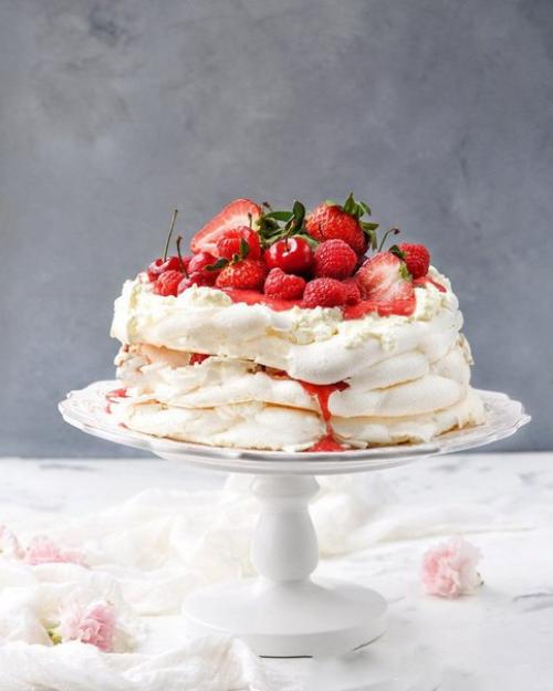 Торт Павлова.  Нежный, легкий, воздушный. 03