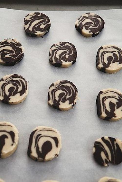 Мраморное печенье.   Это печень делается не просто, а очень просто. 08