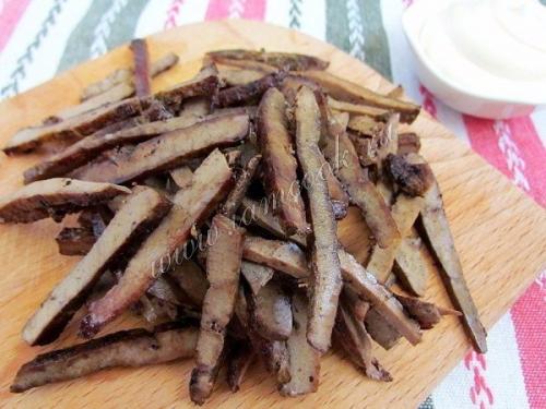 Салат из говяжьей печени. 02