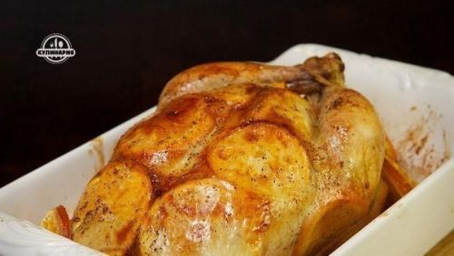 Курица запечённая с апельсинами. 05