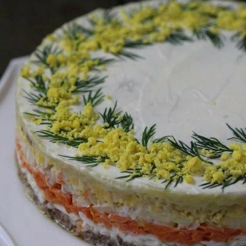 Правильная mиmoза.  Рецепт номер 1 - с cыром.