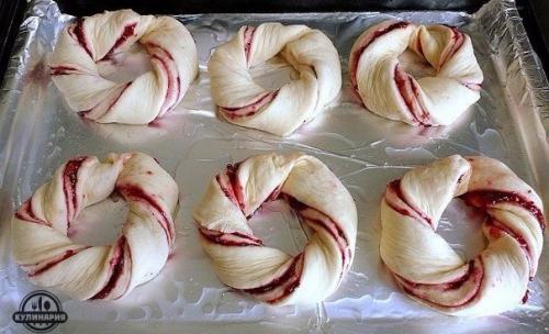 Клюквенные веночки.  Ингредиенты: 08