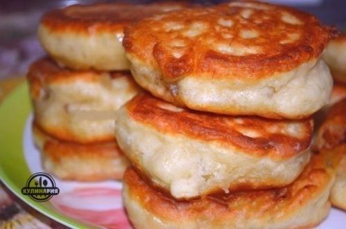 Пышные оладьи.  Ингредиенты: