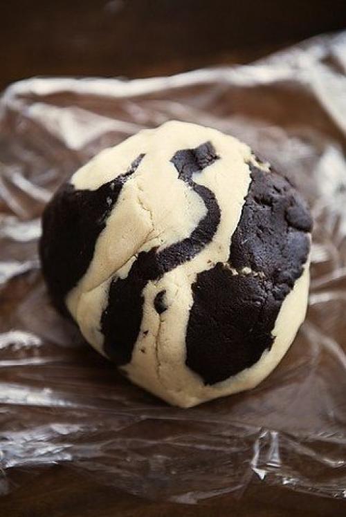 Мраморное печенье.   Это печень делается не просто, а очень просто. 04