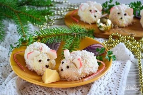 Закуска в виде мышки. 08