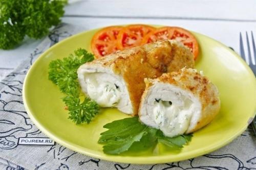 Очень вкусные куриные рулетики с сыром.