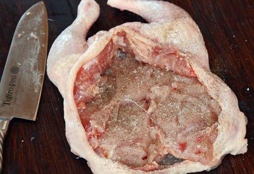 Новогодняя курочка без костей, фаршированная по-тоскански. 03