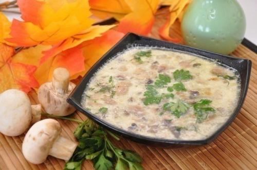Грибной суп с сыром?