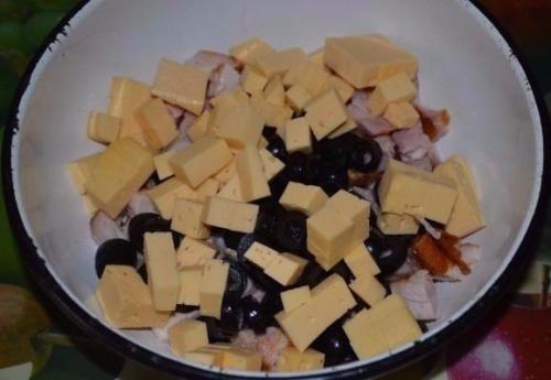 Салат с курицей, овощами и кунжутом. 06 Салат с курицей, овощами и кунжутом. 06